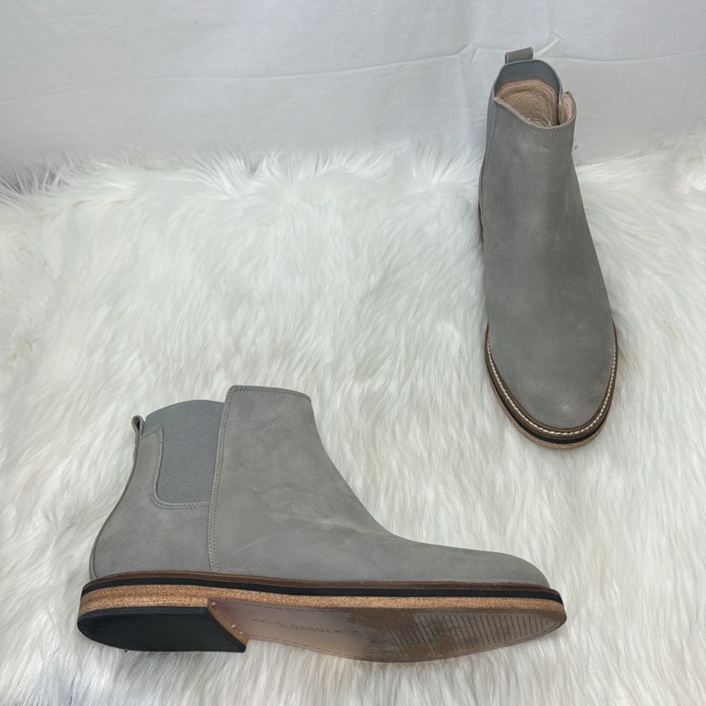 Kelsi‎ Dagger Taupe Grey Brooklyn Chelsea Style Booties Sz 9.5
